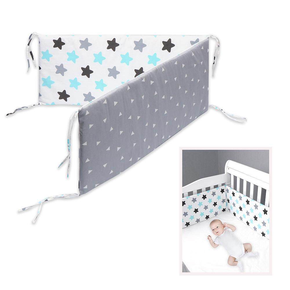 Cushioned store crib bumper