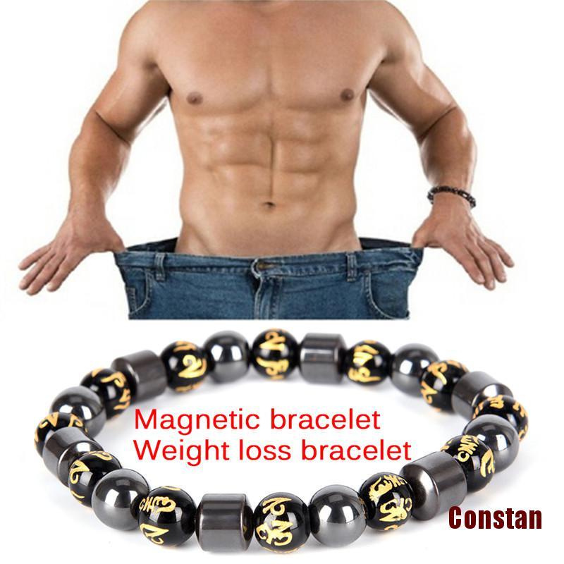 [Cons] Therapy Bracelet Beads Hematite Stone Health Care Weight Loss