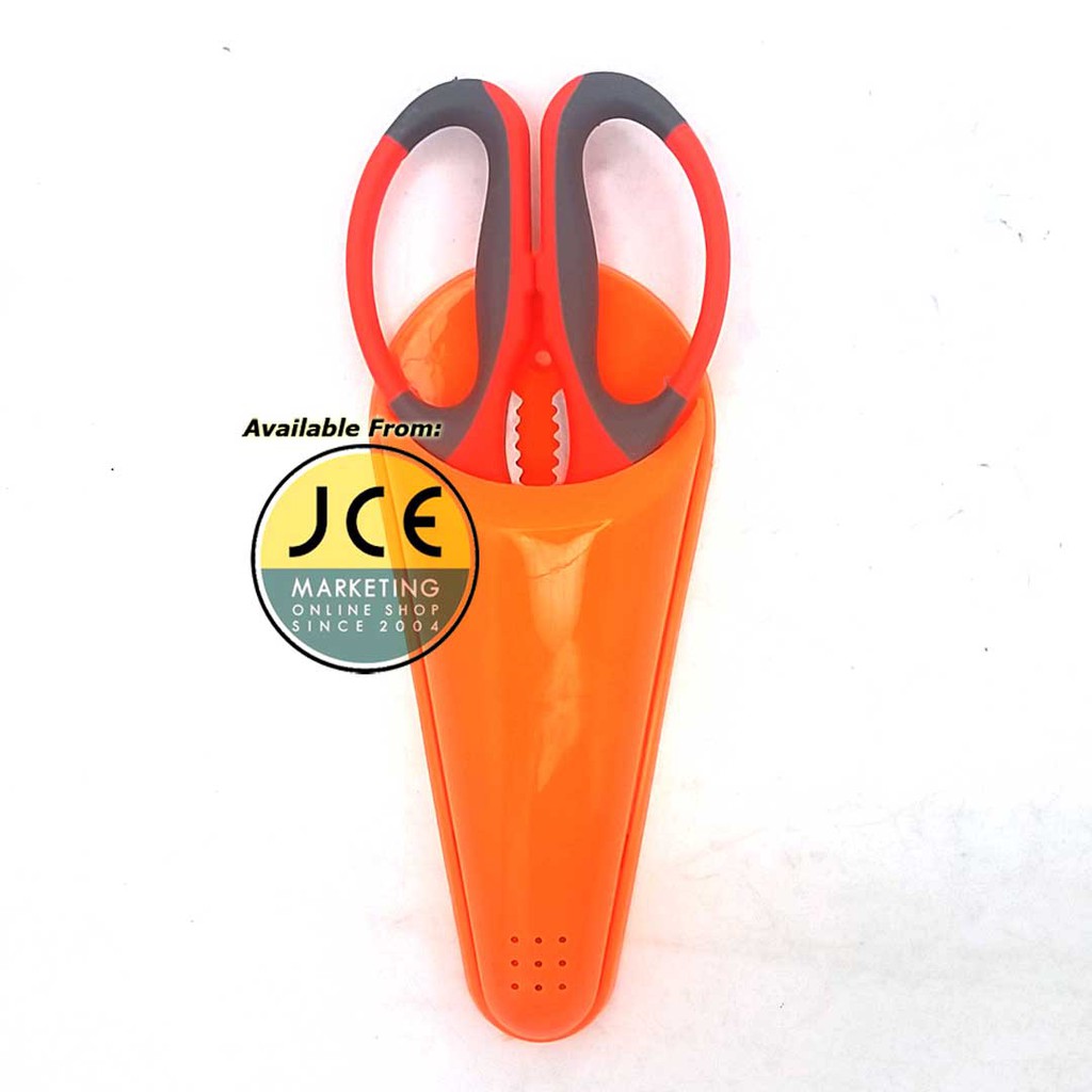 Kitchen Shear Scissors With Wall or Fridge Holster Pizza /Vegetable