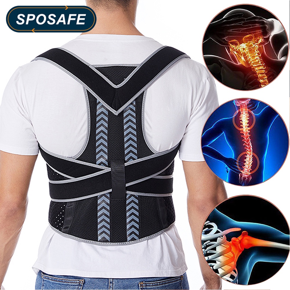 SPOSAFE Back Brace Posture Corrector for Women and Men, back support ...