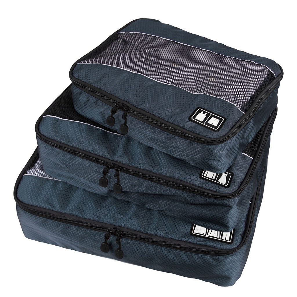 Packing Cubes Set Large Travel Luggage Organizer 3 Cubes | Shopee ...