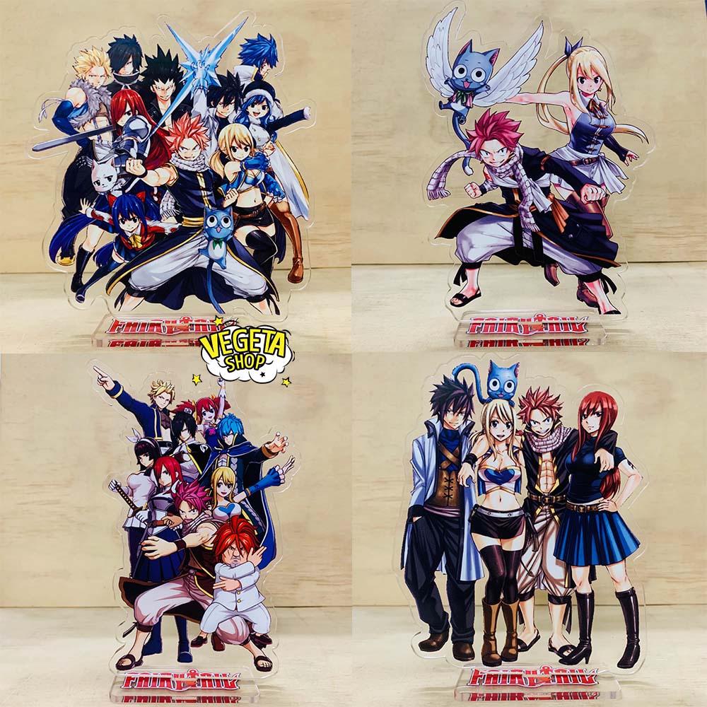 Double-sided Acrylic Mica Standee Statue Model - Fairy Tail - Natsu ...