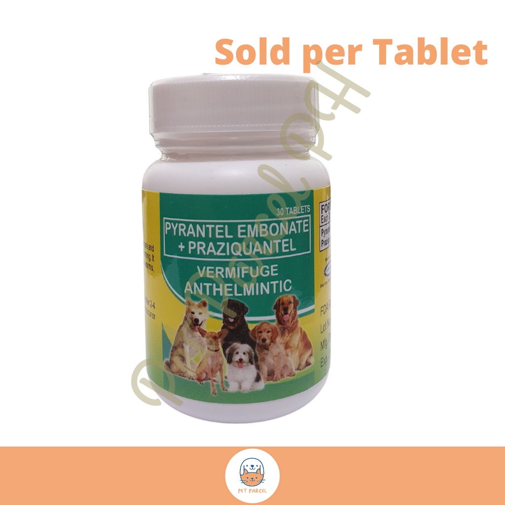 Papi Vermifuge (Pyrantel + Praziquantel) Dewormer Tablet for Cats and