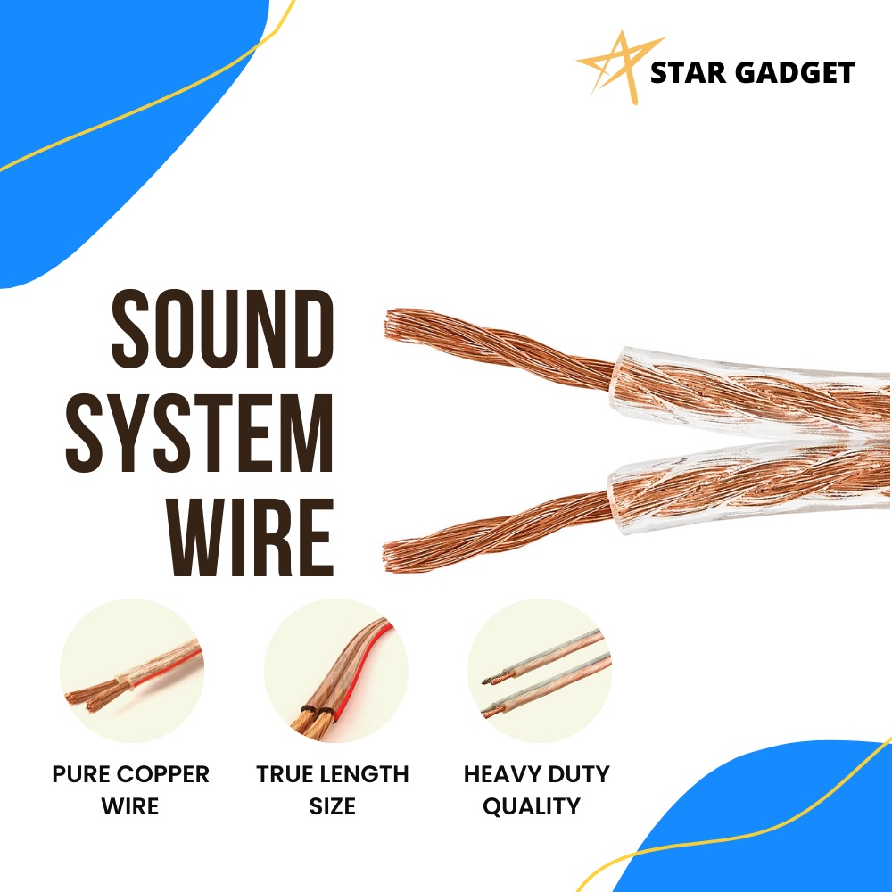 Speaker Wire 16 Gauge 14 Gauge 12 Gauge Shopee Philippines