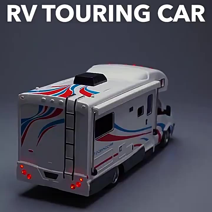 KLT Scale 1/32 Camping RV Metal Diecast Alloy Toy Cars Models Trucks ...