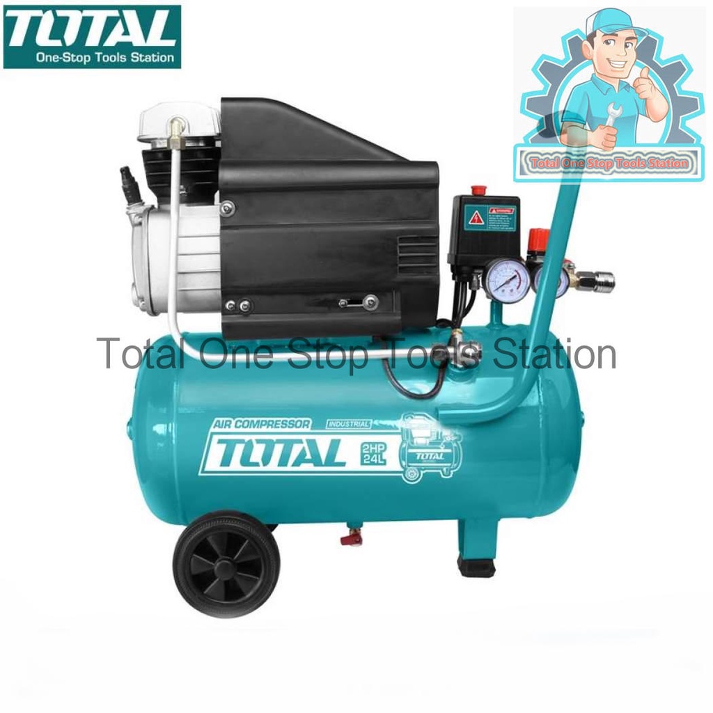 TOTAL Air compressor 2HP Premium Industrial TOOLS TC120246P | Shopee ...