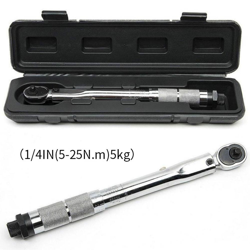 Torque Wrench 1/2 1/4 Drive Click Type 5-25/28-210 N.m/A 17-19-21mm ...