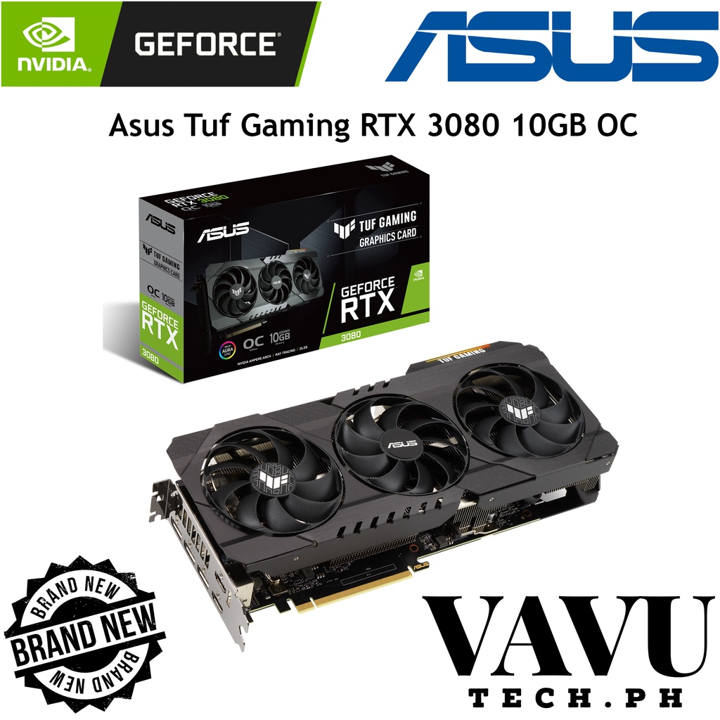 Asus TUF Gaming GeForce RTX 3080 OC 10GB GDDR6X v2 Graphics Card ...