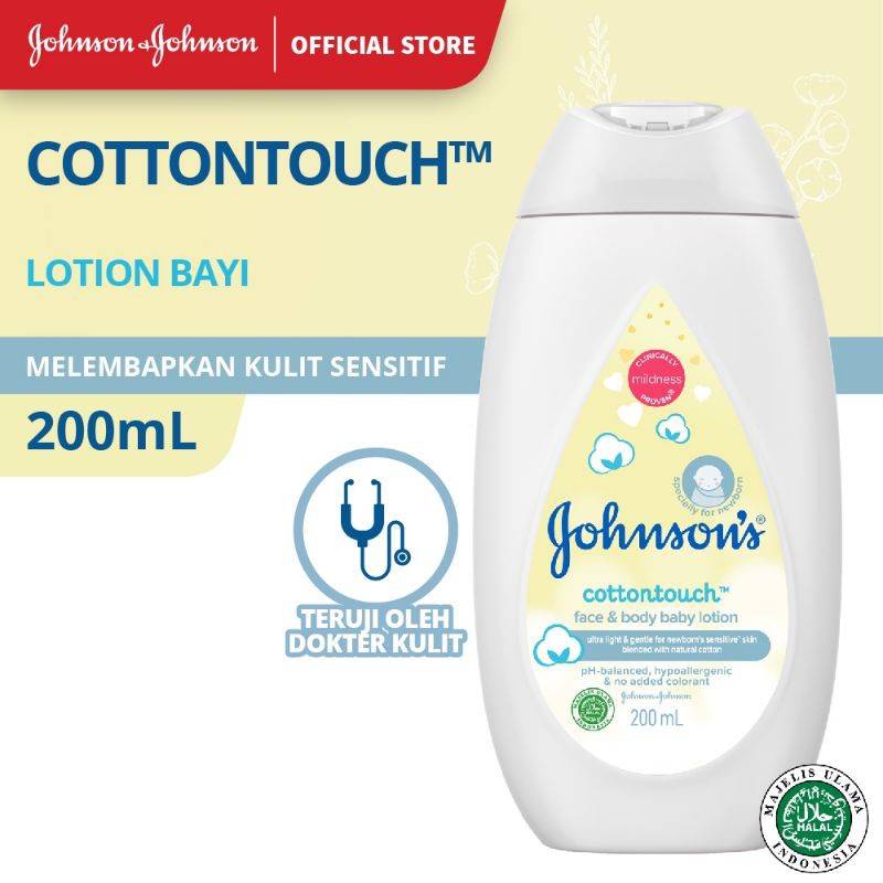 Ayacosmetic Johnson's Body Lotion Cotton Touch Face Body