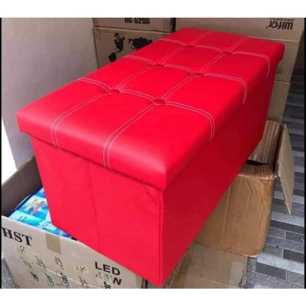Rectangular storage stool sit adult sofa folding storage chair box ...