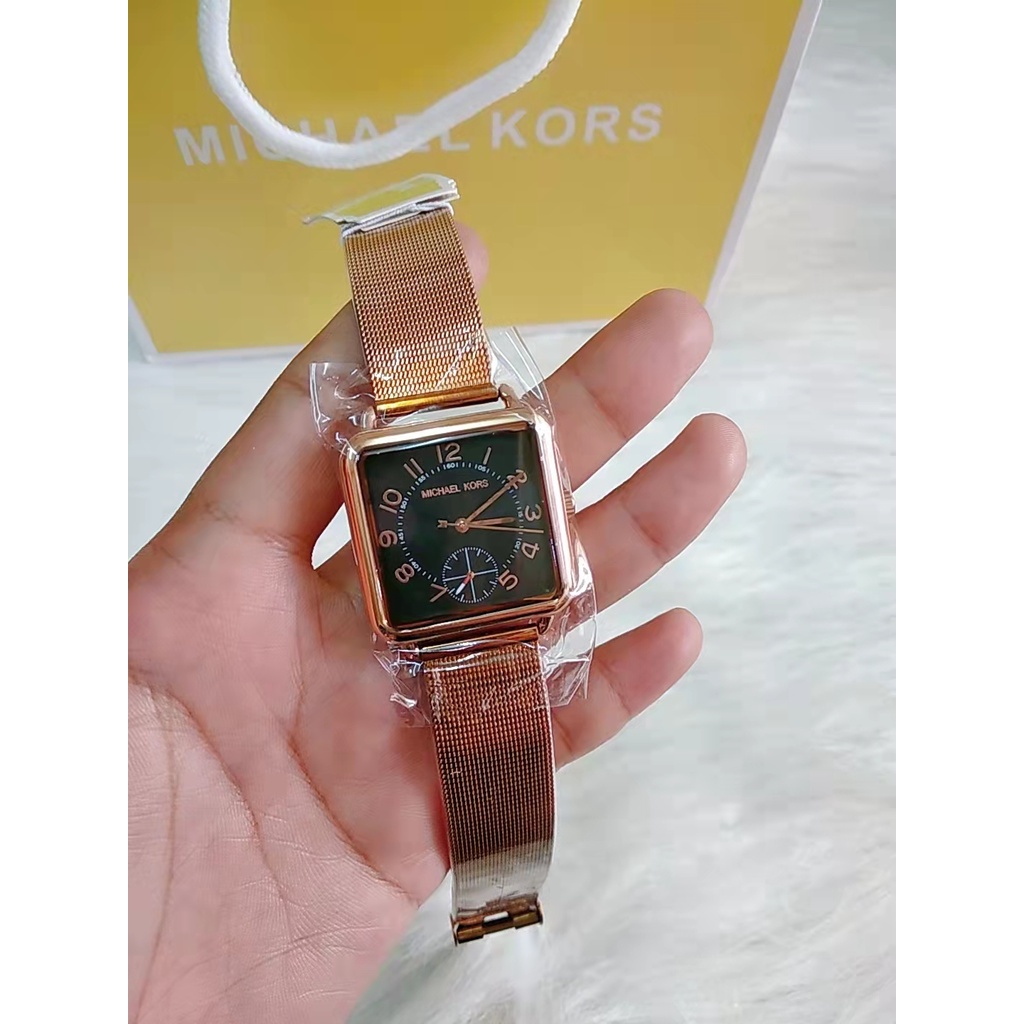 MK watch Brenner Squareface Mesh Strap Watch 31mm COD Shopee Philippines