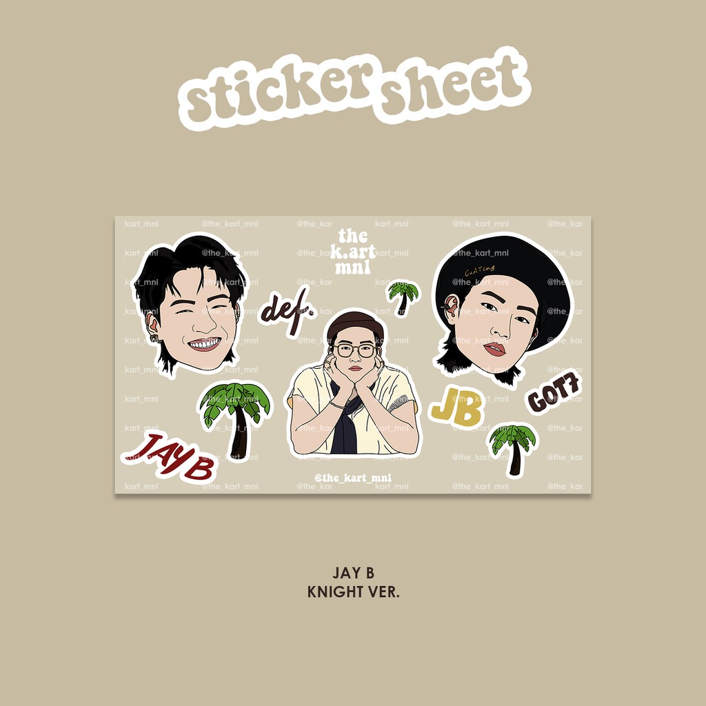 JAY B KNIGHT Ver. - MINI STICKER SHEET | Shopee Philippines