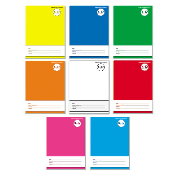 Avanti K-12 Color Coding Composition Notebook Set of 8 - Assorted ...