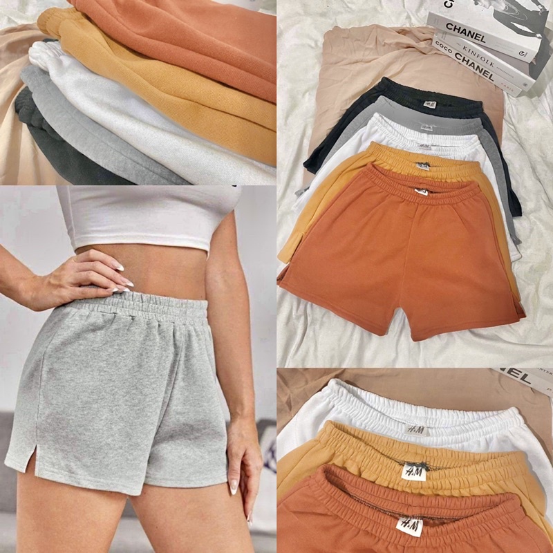 Plain hot sale jogger shorts