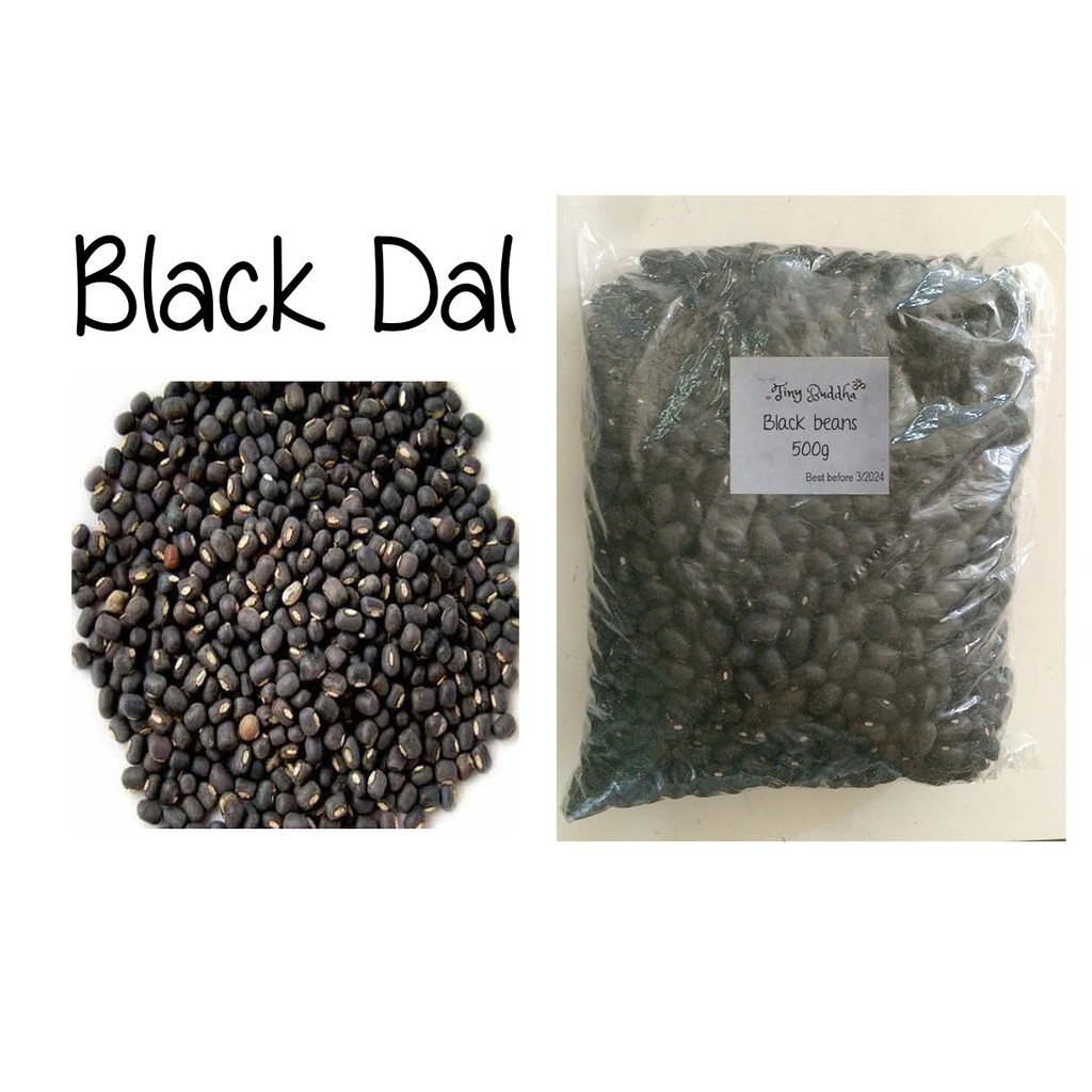 black urad dal whole gram beans 500g dhal dahl Shopee Philippines
