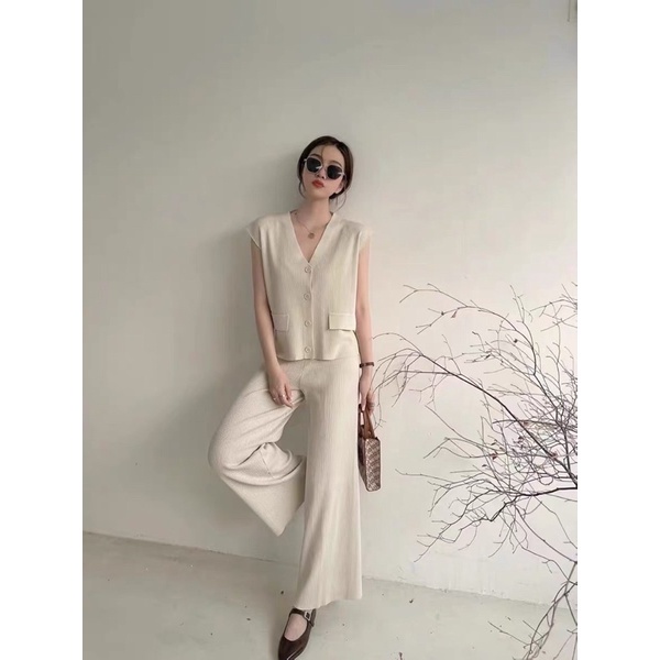 Only.Fashion Korean Knitted Terno Pants #2603 | Shopee Philippines