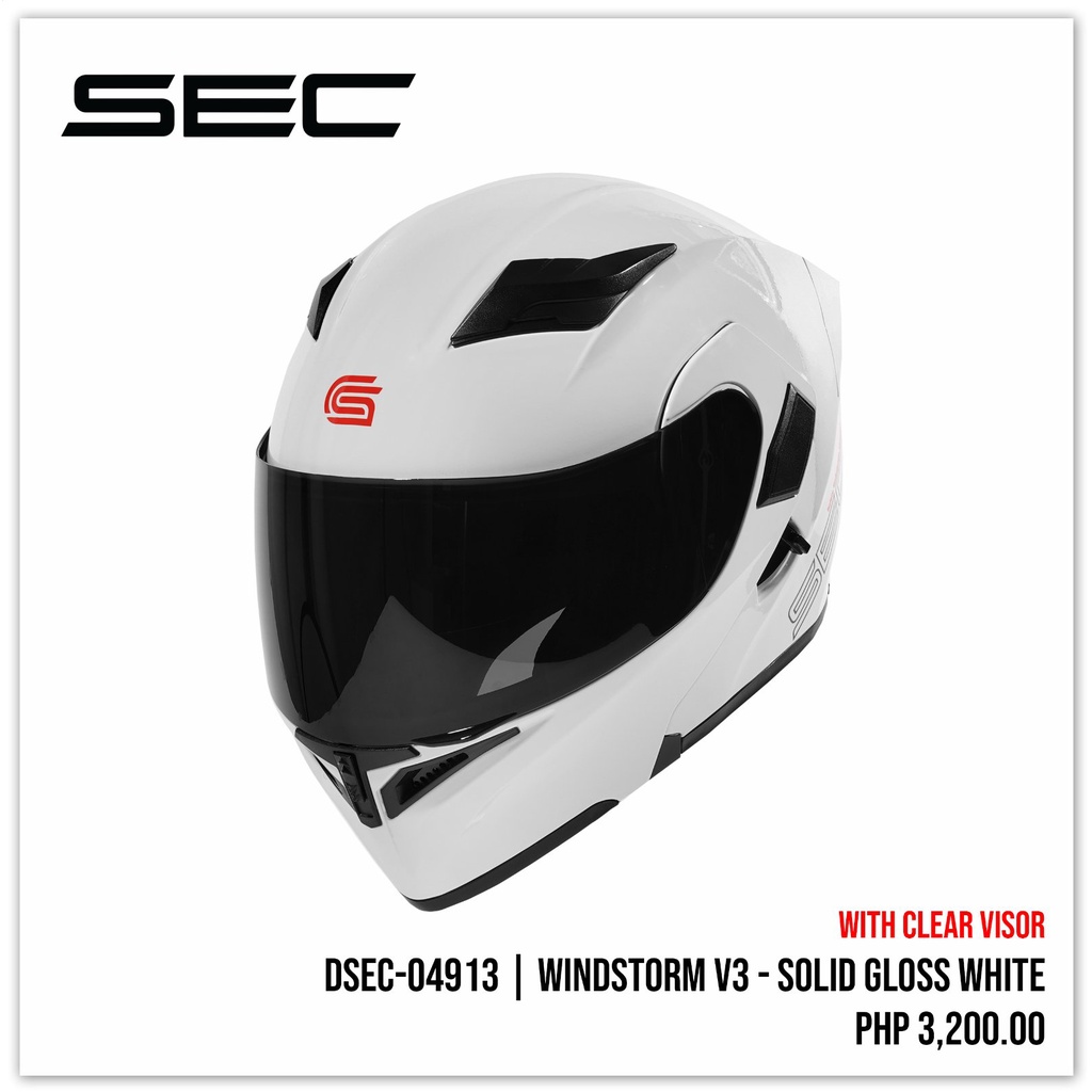Sec windstorm v3 helmet with free smoke lens Shopee Philippines