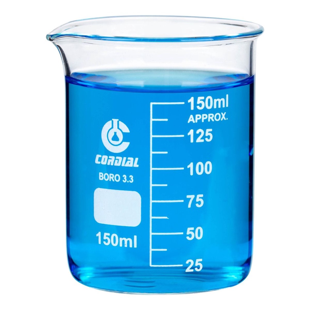 150ML GLASS BEAKER LOWFORM Borosilicate Glass LB-G-0039 | Shopee ...