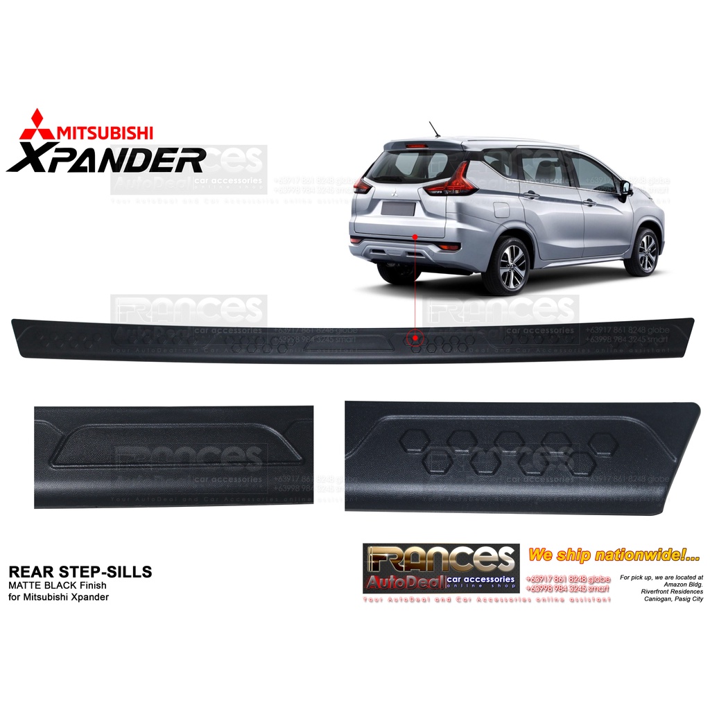 Mitsubishi Xpander 2019-2022 Rear Sill Plate / Rear Step sill / Bumper ...