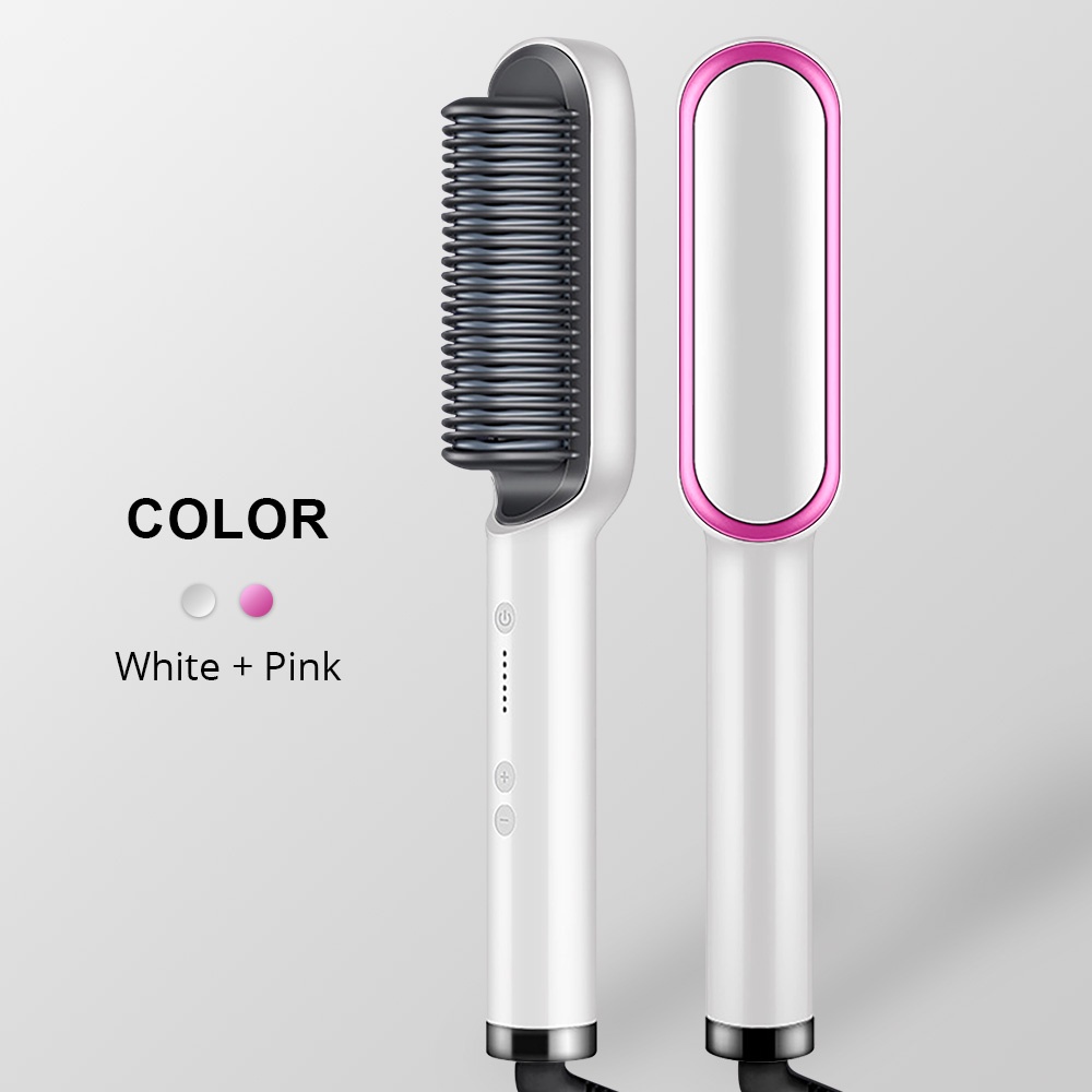 Hair Straightener Comb Multifunctional Electric Heating Iron Brush Hair ...