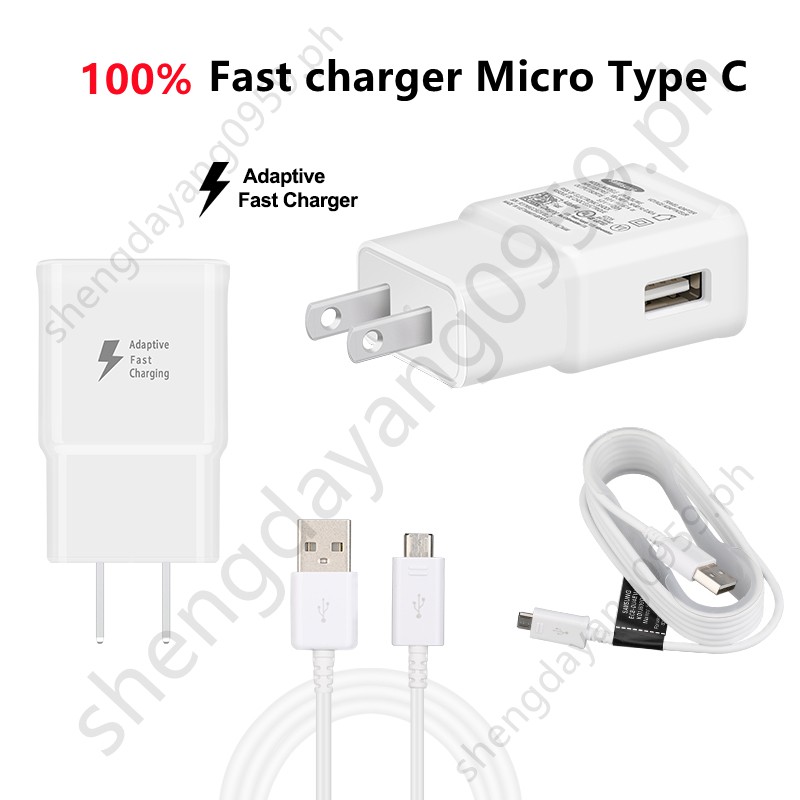15W Micro Type C Cable USB Fast Charger For Samsung A10s A20 A30 A50 A70  A80 A6 A7 A8 A9 S6 S7 Edge S8 S9 S10 Plus Note5 Note8 Note9 Note10+ J2 J4 