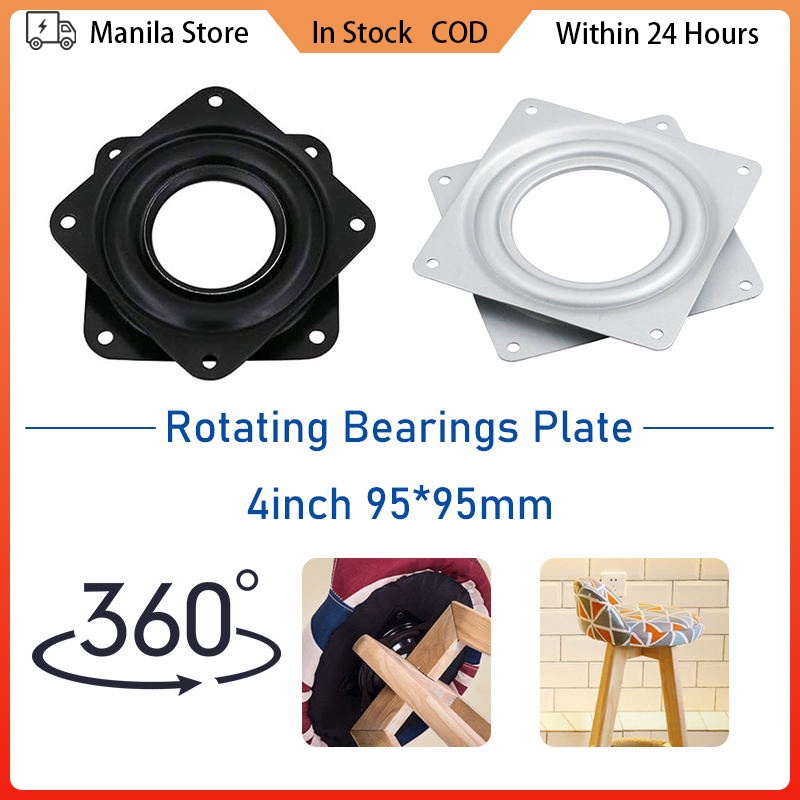 4 Inch Square 360 Degree Rotating Bearing Base Lazy Susan Bearing