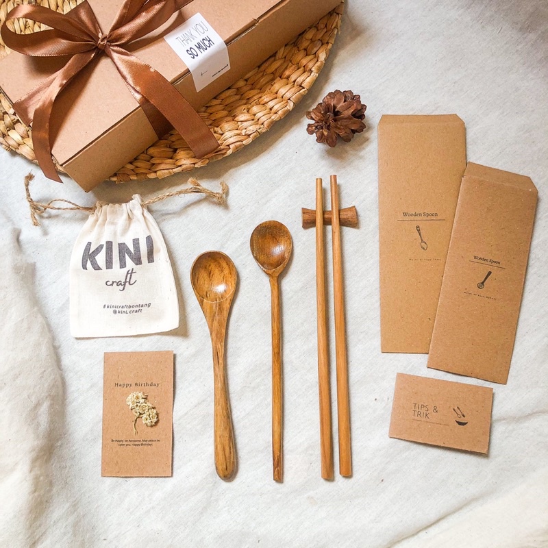 KAYU Ready Hampers Spoon Teak (Wood Tableware) | Shopee Philippines