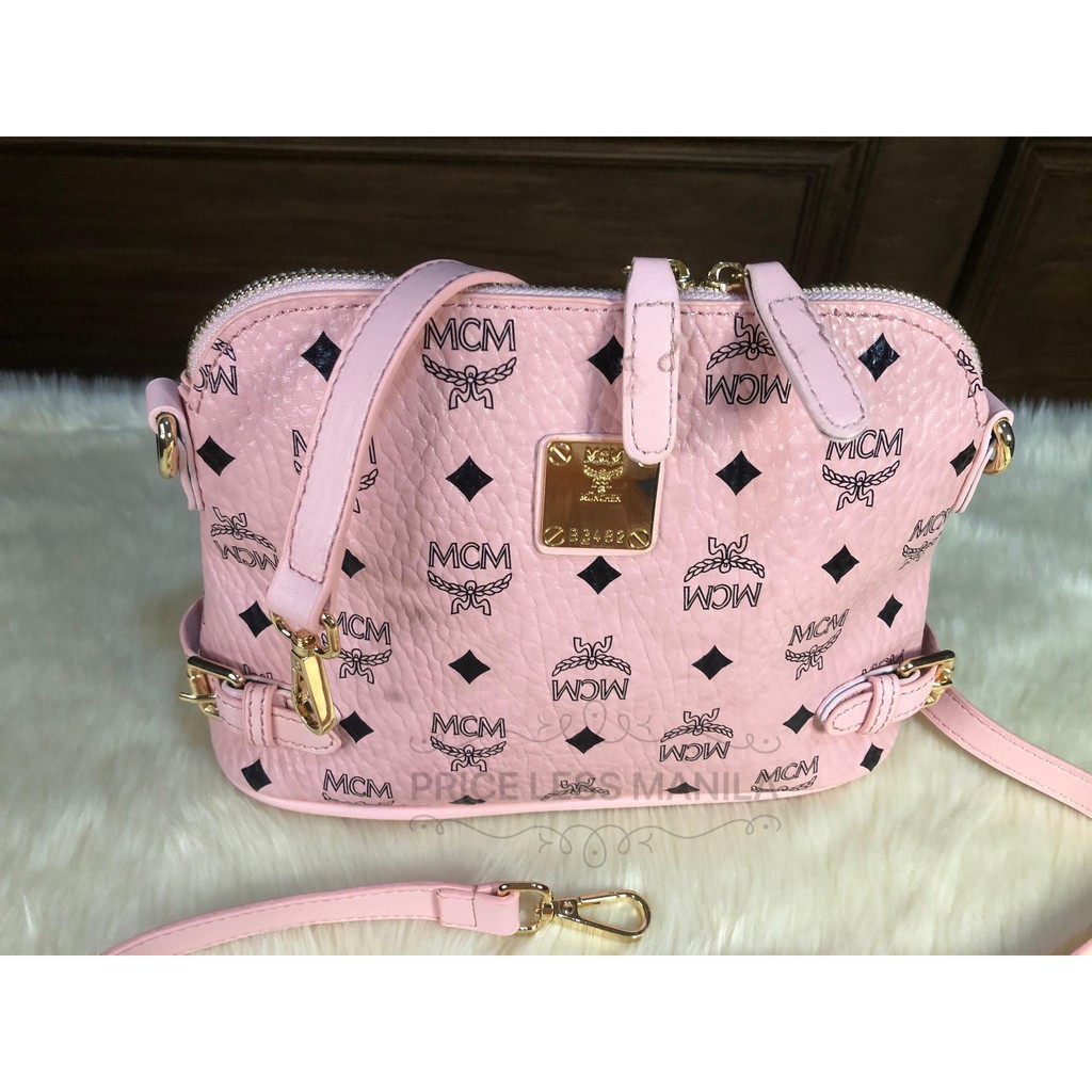 Mcm sling bag clearance pink