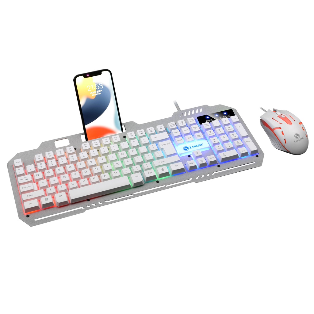 Popcorn T25 Gaming Keyboard and Mouse Set Colorful LED Backlight ...