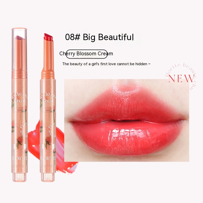 FLORTTE 花洛莉亚初吻爱心棒 First Kiss Love Stick Lip Balm Pen Lip Balm Mirror ...