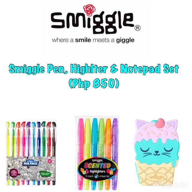 Smiggle Stationary Set Shopee Philippines