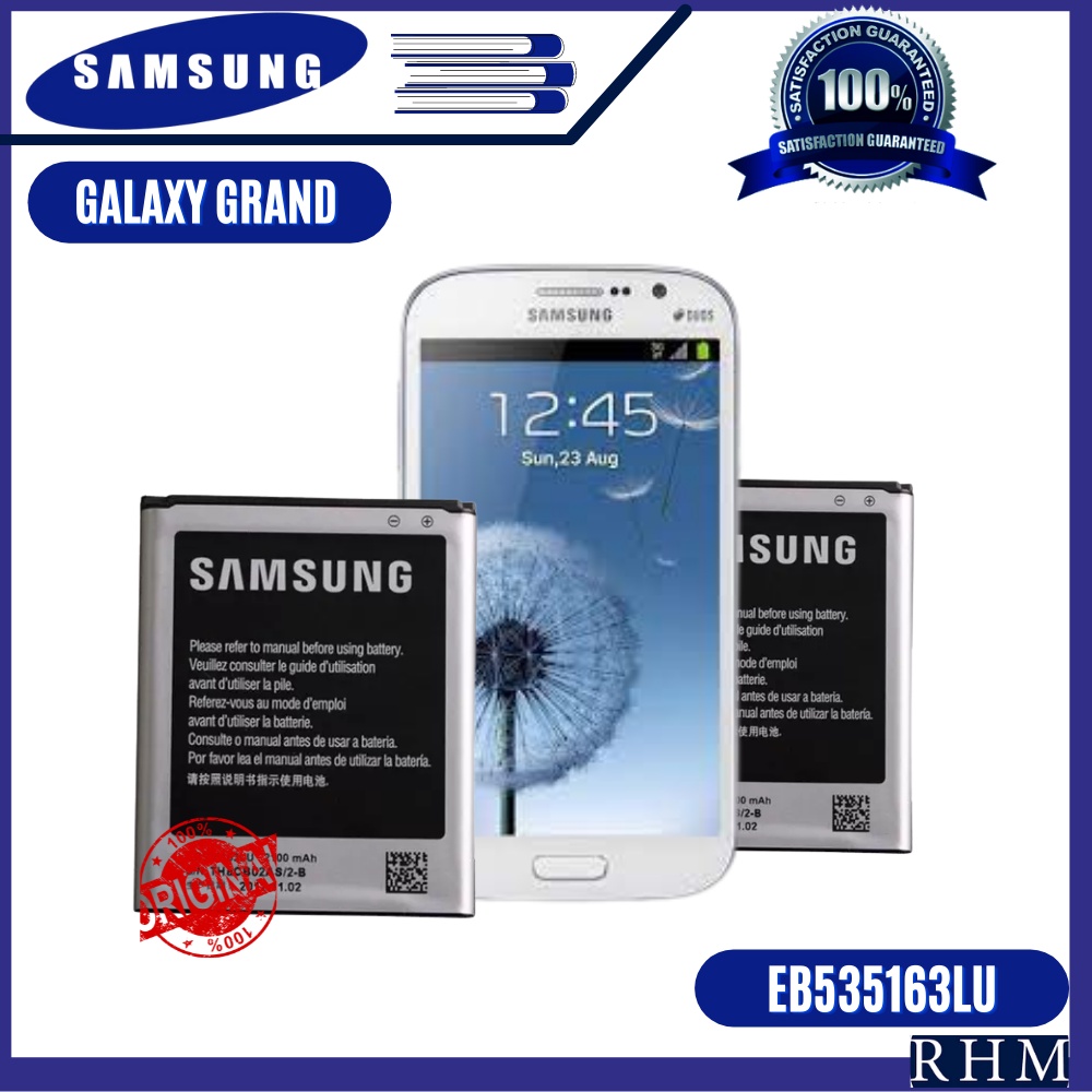 Samsung Galaxy Grand Gt I9082 Battery Model Eb535163lu Original High Quality Battery Shopee 2098