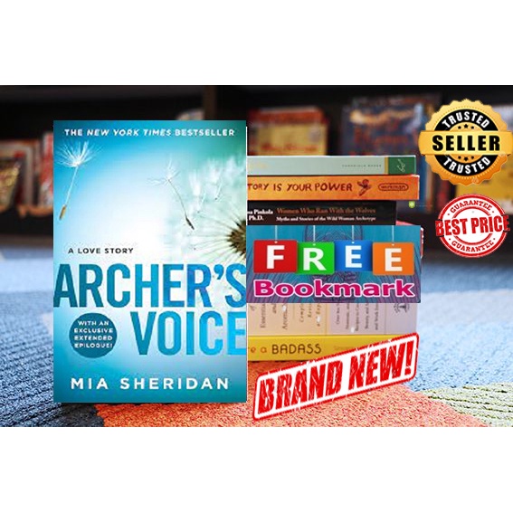 Glittered Cover Archer's Voice by Mia Sheridan Shopee Philippines
