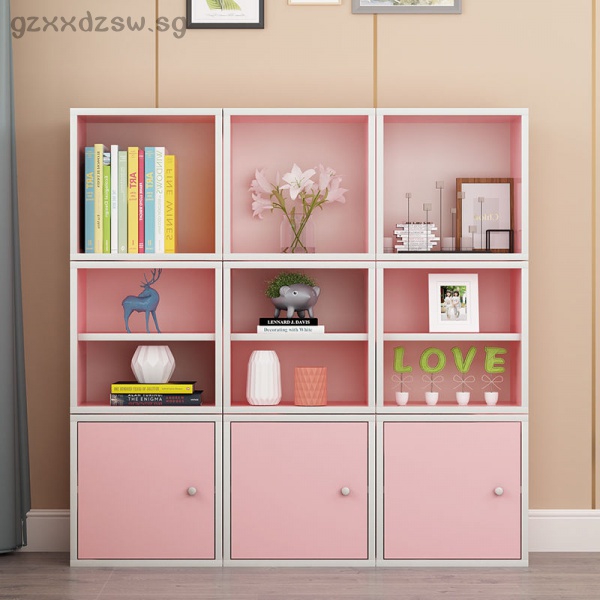 Independent Assortment Grid Simple Modern Bookcase Bookshelf