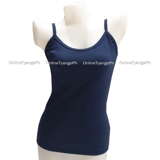 OnlineTyangePh SANDO SPAGHETTI STRAP FREESIZE S-L SPANDEX TANK TOPS &  SINGLET SUPER SALE SPAGHETTI