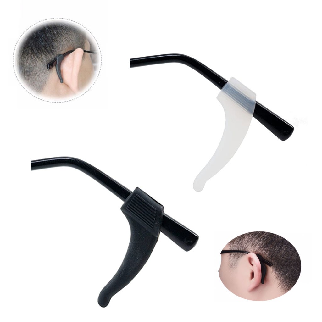 Removable Anti Slip Silicone Eyeglass Ear Grip Holder Support Protector Sunglass Sports Bike