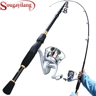Buy Sougayilang Telescopic Fishing Rod, 1.5m Fishing Pole, 5 Colors  Available Casting and Spinning for Freshwater and Saltwater-Casting-Blue  Online at Low Prices in India 