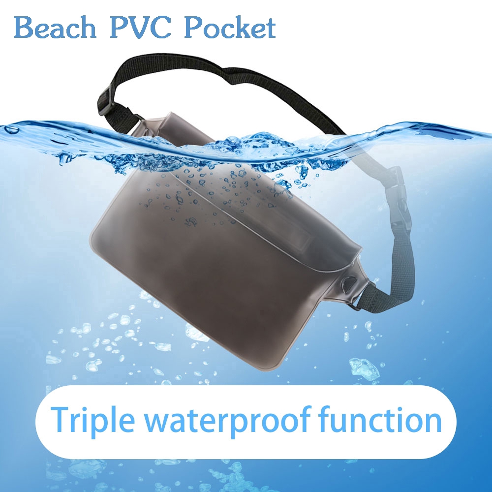 Super Sealed PVC Waterproof Beach Swimming Waist Bag Pouch Diving