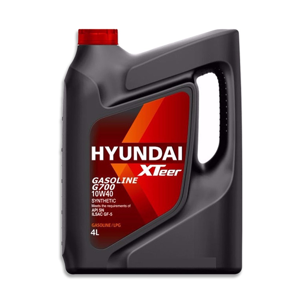 Hyundai XTeer Gasoline G700 10W40 Synthetic API SP 4 Liters | Shopee ...