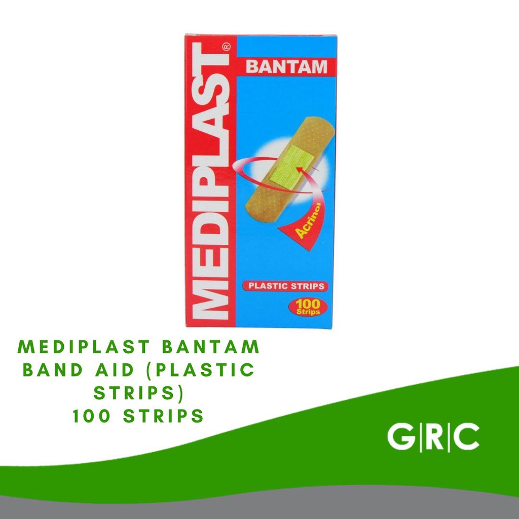 Mediplast Bantam Band Aid (Plastic Strips) 100 Strips Shopee Philippines