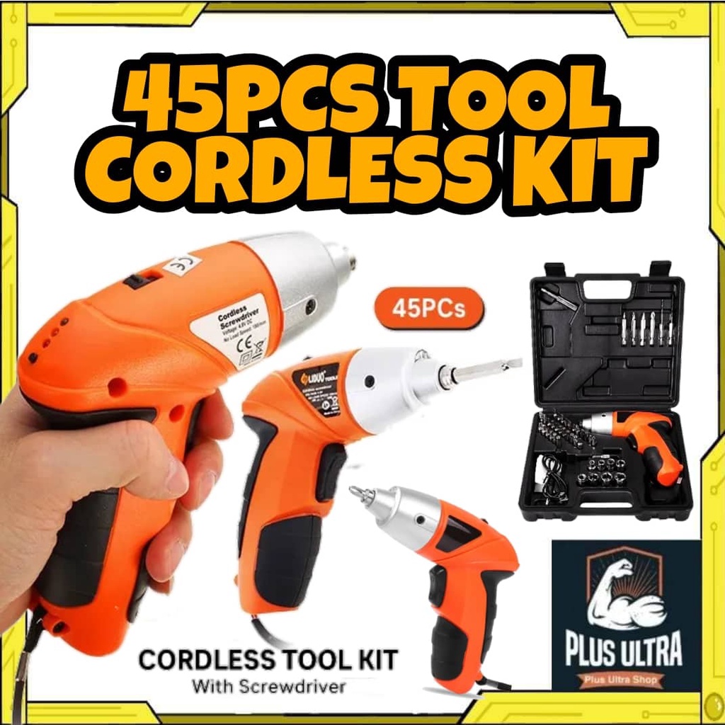 Cordless Screwdriver set & 45pcs Screwdriver Tool Set Handy