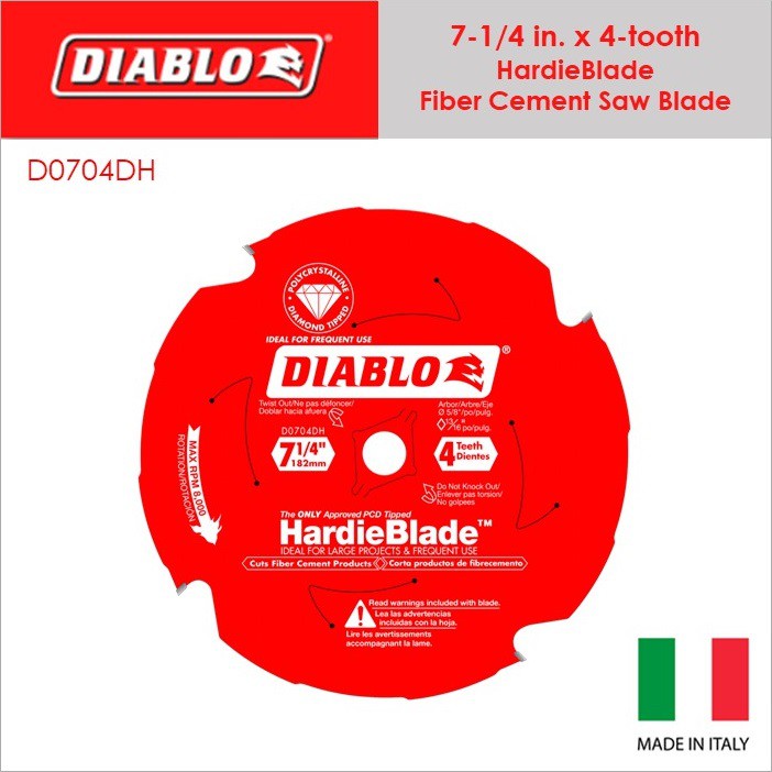 Diablo HardieBlade PCD Fiber Cement Blade 5" X 4 Tooth • Price