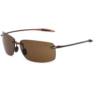 JULI Classic Sports Sunglasses Men Women Male Driving Golf Rectangle  Rimless Ultralight Frame Sun