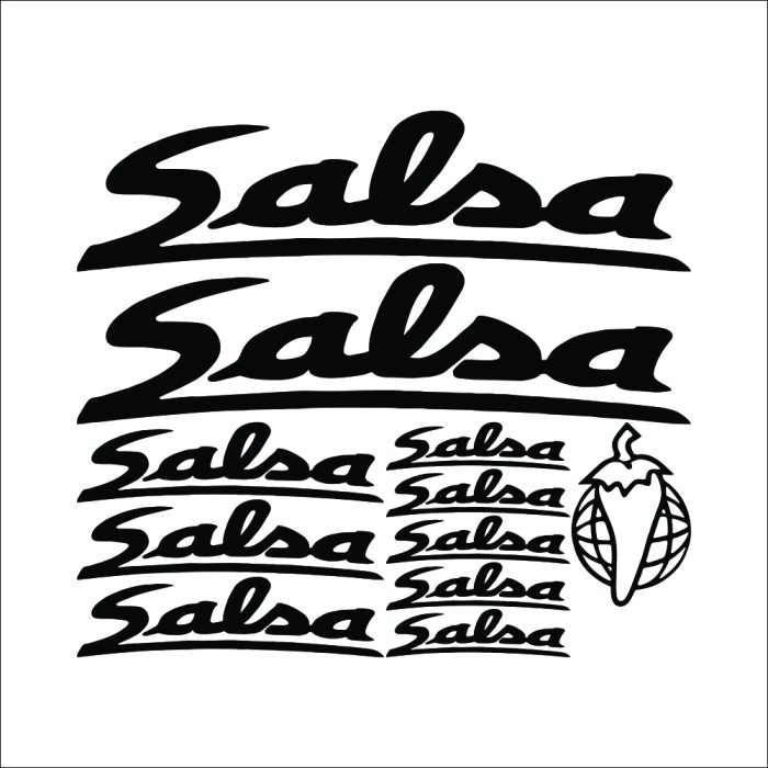 STICKER CUTTING Salsa Bicycle STICKER Pack - Bicycle Decal FREE CUSTOM ...