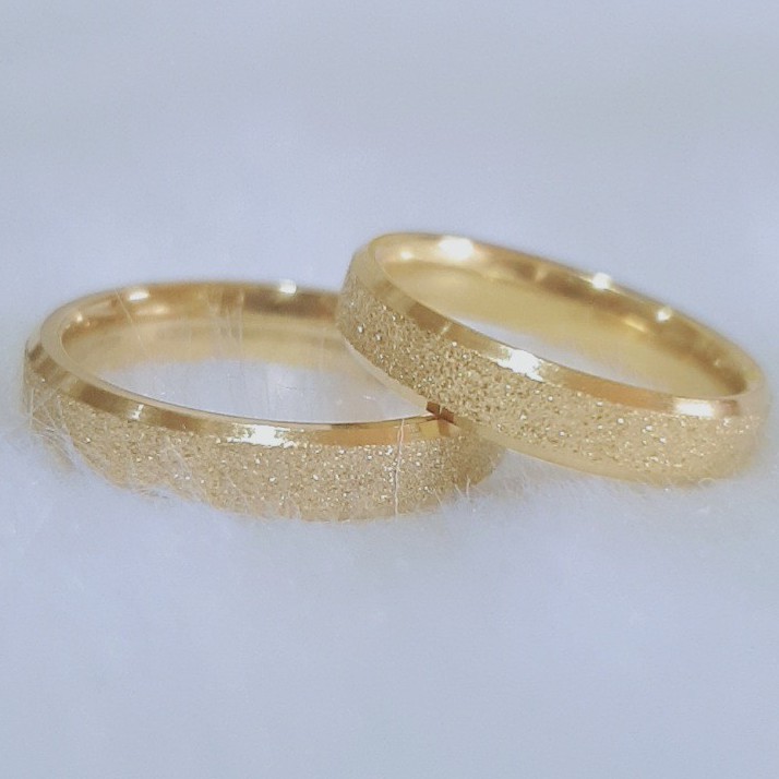 10k Gold Wedding Ring Couple Ring 004 Free Box Shopee Philippines