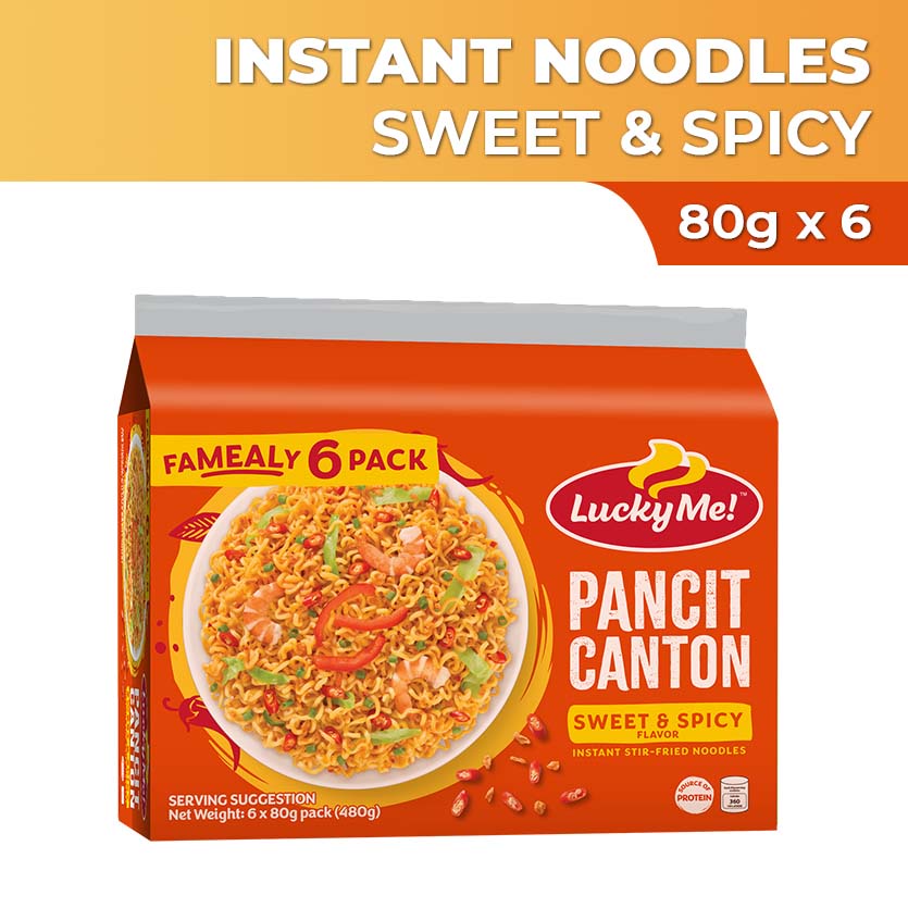 Lucky Me! Pancit Canton Instant Noodles Sweet And Spicy Multipack 80g X ...