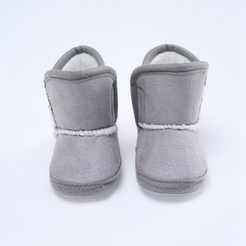 Baby Shoes Infant Girl Cotton Snow Boots Newborn Girl Antislip Mid