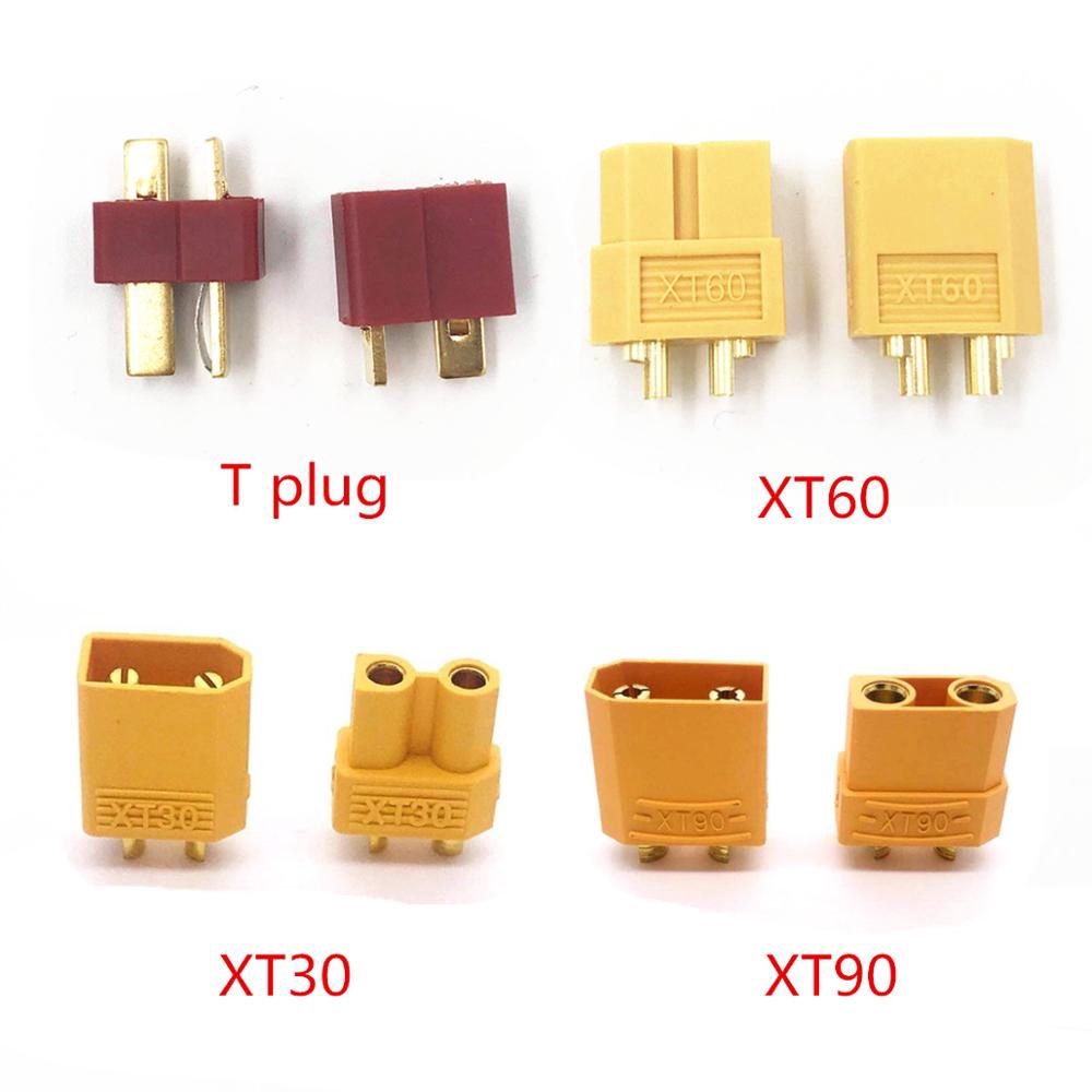 1pair Xt60 Connectors Malefemale Pair Xt60 Xt 60 Xt30 Xt90 T Plug Male Female Bullet Connectors 2490