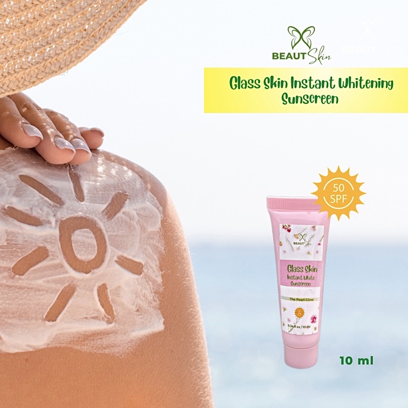 GLASS SKIN INSTANT WHITE SUNSCREEN | MINI SUNSCREE | Shopee Philippines