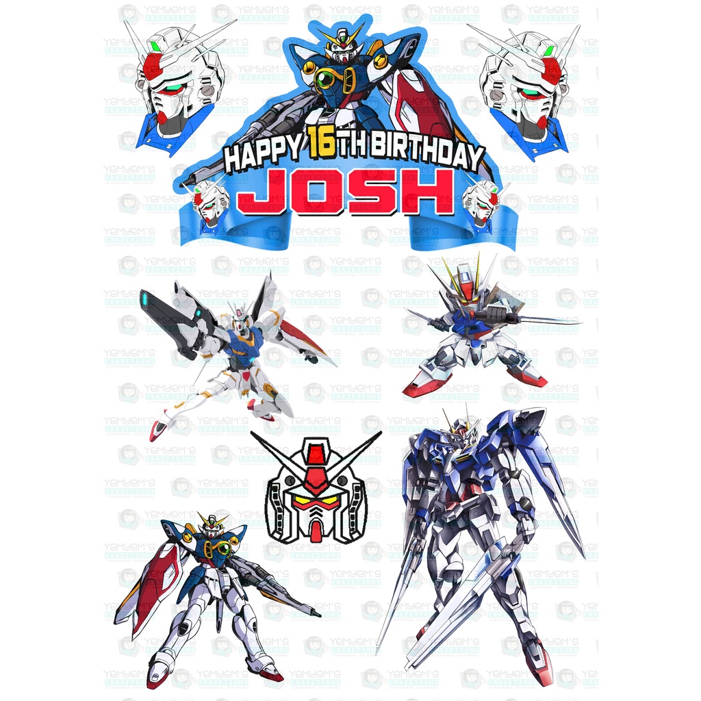 GUNDAM CAKE TOPPERS Shopee Philippines